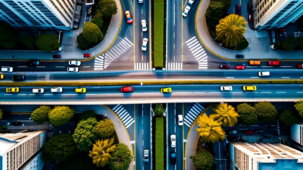 City traffic flow overhead showing driver-first platform economics